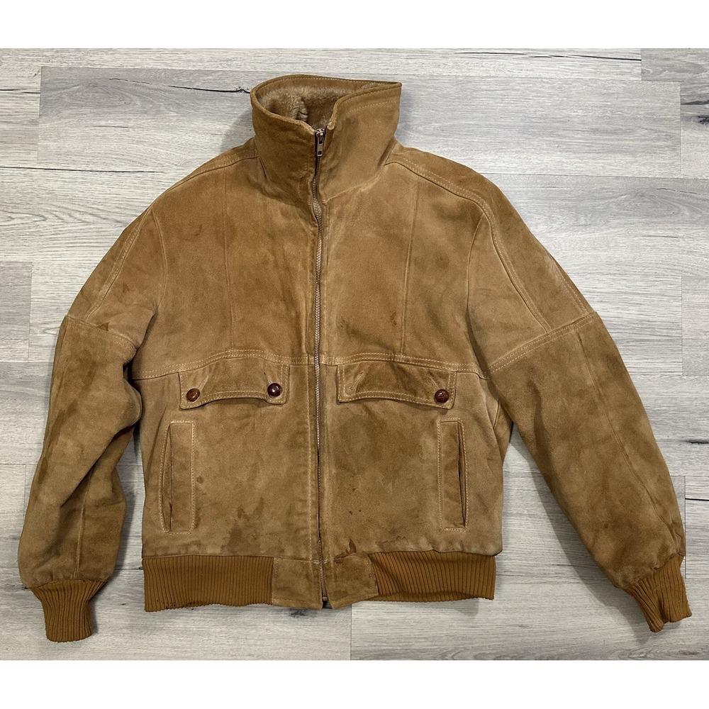 Vintage Field & Stream Gordon Ferguson Coat Mens 40 Suede Leather Chore READ